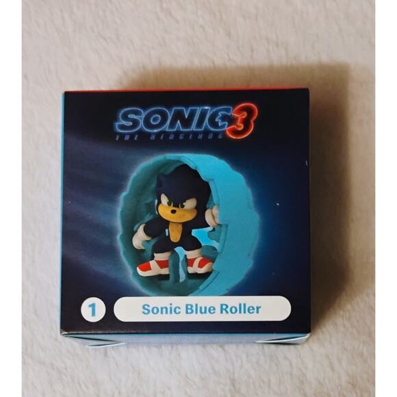 McDonald's Happy Meal Toy - Sonic the Hedgehog 3 Sonic Blue Roller - Picture 1 of 5